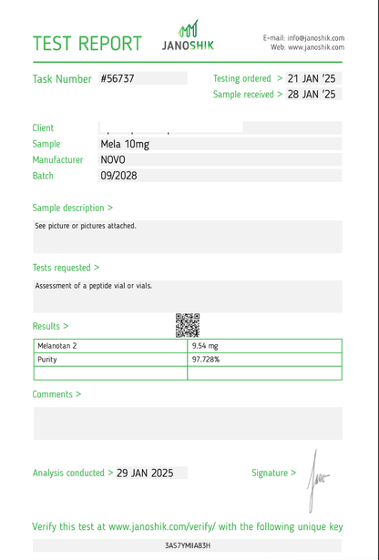 Melanotan II 10 mg (Novo) - Anabolen Direct