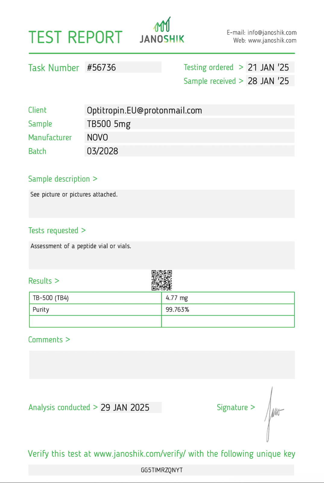TB500 5 mg (Novo) - Anabolen Direct